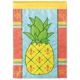 Dicksons M011106 Flag Pineapple Fleur-De-Lis 13X18
