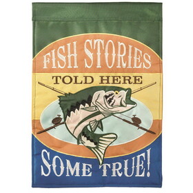 Dicksons M011133 Flag Fish Stories Polyester 13X18