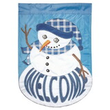 Dicksons M011224 Flag Snowman Polyester 13X18