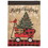 Dicksons M011232 Flag Christmas Red Wagon Polyester 13X18