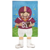 Dicksons M011285 Crazy Leg Football Maroon Orange