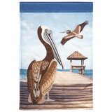 Dicksons M011311 Flag Two Pelicans Polyester 13X18