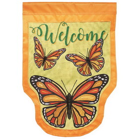 Dicksons M011332 Flag Monarch Butterfly Shaped 13X18