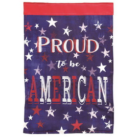 Dicksons M011374 Flag Proud American Polyester 13X18