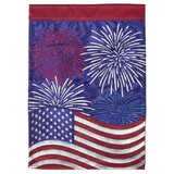 Dicksons M011376 Flag Patriotic Fireworks Polyester 13X18