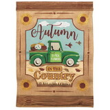 Dicksons M011416 Flag Truck Autumn In The Country 13X18
