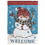 Dicksons M011430 Flag Snowman Welcome Polyester 13X18