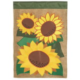 Dicksons M011433 Flag Sunflowers Polyester 13X18