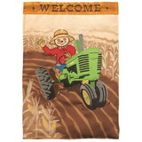 Dicksons M011437 Flag Scarecrow Welcome Polyester 13X18