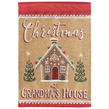 Dicksons M011453 Flag Grandmas Gingerbread House 13X18