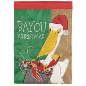 Dicksons M011461 Flag Christmas In Bayou Polyester 13X18