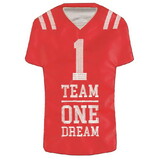 Dicksons M011485 Flag Red White Football Jersey 13X18