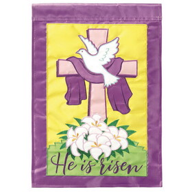 Dicksons M011515 Flag He Is Risen Polyester 13X18