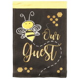 Dicksons M011524 Flag Bee Our Guest Burlap 13X18