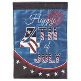 Dicksons M011567 Flag Happy 4Th Of July Polyester 13X18