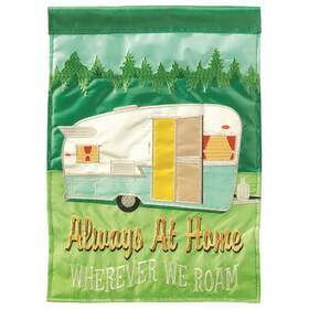 Dicksons M011578 Flag Camper Always At Home 13X18