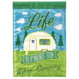 Dicksons M011579 Flag Camper Life Is Smore Fun 13X18