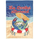 Dicksons M011580 Flag No Crabs Allowed Polyester 13X18
