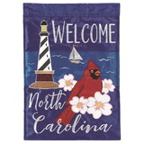 Dicksons M011586 Flag Welcome North Carolina 13X18