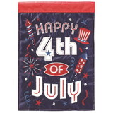 Dicksons M011588 Flag Happy 4Th Of July Fireworks 13X18