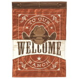 Dicksons M011589 Flag Welcome To Ranch Polyester 13X18