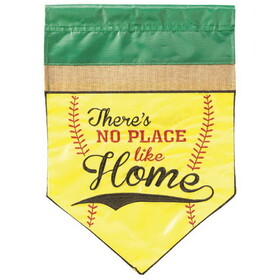 Dicksons M011603 Flag No Place Like Home Softball 13X18