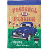 Dicksons M011609 Flag Football In Fl Blue Burlap 13X18