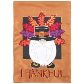 Dicksons M011641 Flag Thankful Gnome Polyester 13X18