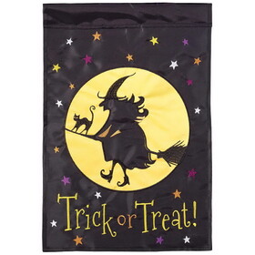 Dicksons M011680 Flag Witch Trick Or Treat 13X18