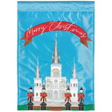 Dicksons M011693 Flag Christmas St Louis Cathedral 13X18
