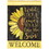 Dicksons M011698 Flag Sunflower Welcome Wild Like 13X18
