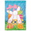 Dicksons M011730 Flag Easter Bunny Front Back 13X18