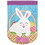 Dicksons M011731 Flag Easter Basket Bunny Shaped 13X18