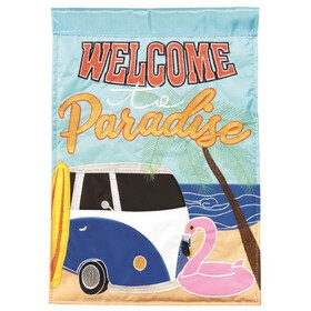 Dicksons M011738 Flag Welcome To Paradise 13X18