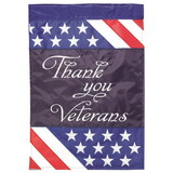 Dicksons M011747 Flag Thank You Veterans Polyester 13X18