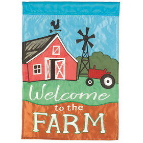 Dicksons M011762 Flag Welcome To The Farm Polyester 13X18