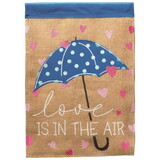 Dicksons M011796 Flag Love Is In The Air Burlap 13X18