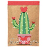 Dicksons M011797 Flag Cactus Stuck On You Polyester 13X18