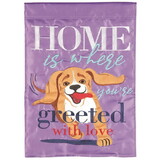 Dicksons M011834 Flag Home Is Where Youre Greeted 13X18