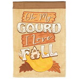 Dicksons M011838 Flag Oh My Gourd I Love Fall 13X18