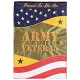 Dicksons M011851 Flag Proud To Be An Army Veteran 13X18