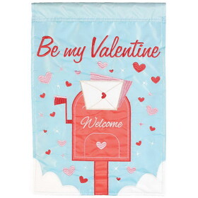 Dicksons M011868 Flag Welcome Hearts Mailbox 13X18