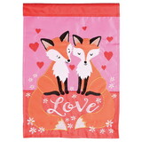 Dicksons M011870 Flag Love Foxes Polyester 13X18