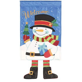 Dicksons M011874 Crazy Leg Snowman Welcome