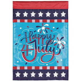 Dicksons M011911 Flag Happy 4Th Of July 13X18