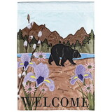 Dicksons M011933 Flag Tennessee Welcome Black Bear 13X18
