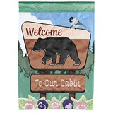 Dicksons M011939 Flag Black Bear Welcome To Our Cabin