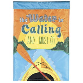 Dicksons M011958 Flag Kayak The Water Is Calling 13X18