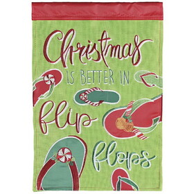 Dicksons M011985 Flag Christmas In Flip Flops 13x18