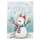 Dicksons M070031 Flag Welcome Friends Snowman 30X44